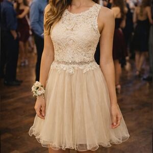 Coya Collection Jeweled Elegant Mini Dress Size Small